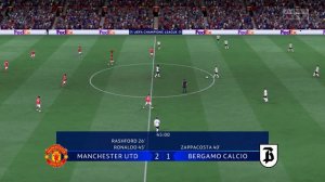 Manchester United vs Bergamo Calcio (Atalanta) Ft. Ronaldo, Rashford, | UEFA Champions League