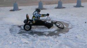 Электротрайк  зимний дрифт