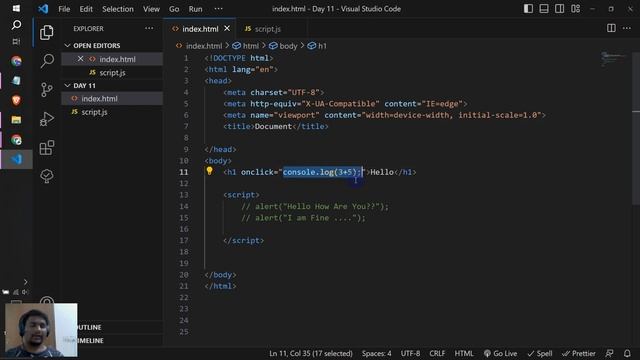 Website Development Free Training Day 11 || JavaScript Basics || Slytherin EduTech