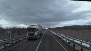 На Трассе в Забайкальском крае больше снега чем в Амурской области!!!