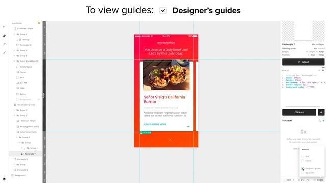 Show grid, layout and guides on Sketch, XD, and Figma files in Avocode смотреть онлайн