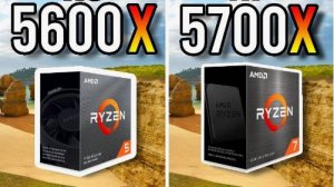 тест ryzen 5 5600 X VS ryzen 7 5700 X в 10 играх