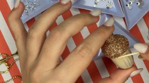 Елочные игрушки покрытие глиттером и стразами