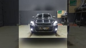 LADA (ВАЗ) Priora. Установка светодиодных би-линз Aozoom Laser 3.0
