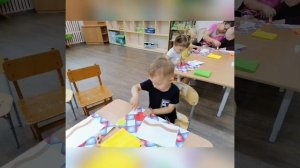 Аппликация "Большие и маленькие мячики"