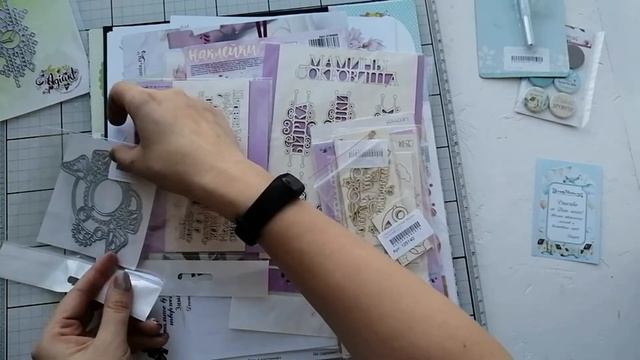 Обзор дизайнерской посылки  и покупки/ScrapMania/СкрапМания