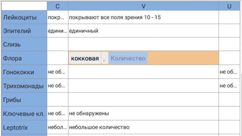 Моноблок BRG One Pro. Режим работы - гинекологический мазок.