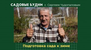 Садовые будни с Сергеем Чудопаловым.
Укрываем деревья. Готовим сад к зиме.