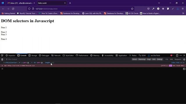 37. Working with DOM selectors | JavaScript Tutorial for Beginners | Web Development