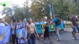ЧЕРНИГОВ сегодня - ЕСЛИ КТО ЗАБЫЛ как в 14 пели... Шествие ультрас .