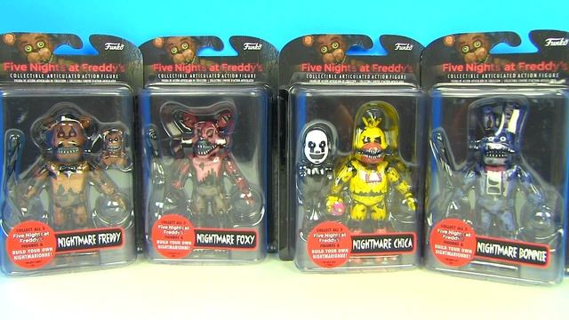 ФНАФ! Ночные Марионетки Фредди, Фокси, Чика и Бонни FNAF  My Toys Potap