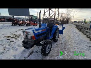 Японский Iseki TA-230 мини трактор с фрезой полноприводный 4вд гидроусилитель руля клиренс 27 см