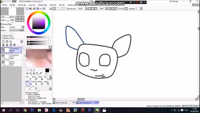 Как рисовать в PaintToolSaI мышкой смотреть онлайн