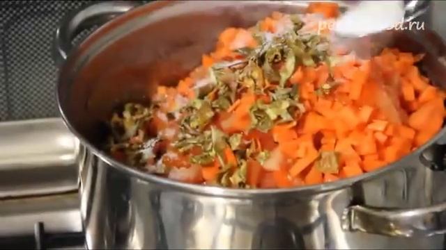 Тушёная фасоль с овощами   видео рецепт