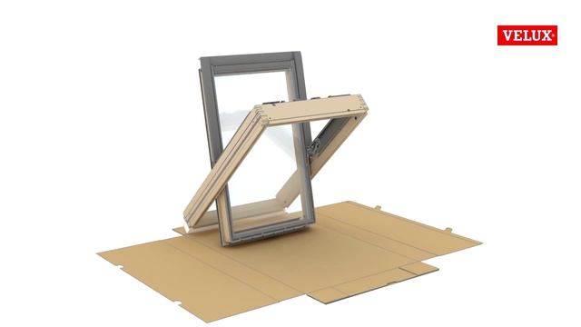 VELUX монтаж на покривен прозорец - сваляне на крилото от касата