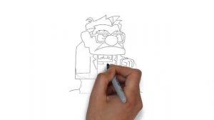 как нарисовать старика, how to draw old man, cómo dibujar anciano