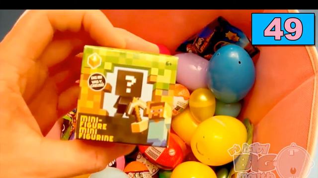 NEW Huge 101 Surprise Egg Opening Kinder Surprise Minecraft Monster High Disney Fairies | Kid TV