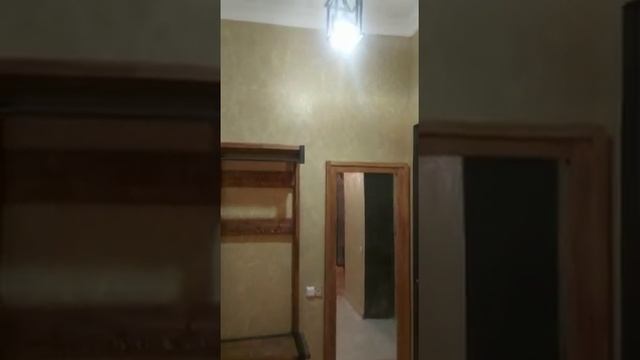 Прихожая, зеркало, входная дверь и люстра. Отделка и мебель в стиле лофт. смотреть онлайн