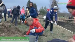 В Сытьково благоустроили сад