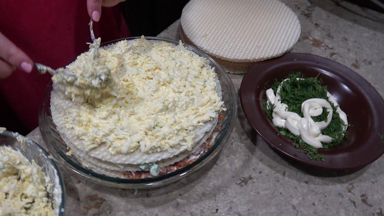 САМЫЙ ВКУСНЫЙ И ПРОСТОЙ ЗАКУСОЧНЫЙ ПИРОГ " А- ЛЯ МИМОЗА"