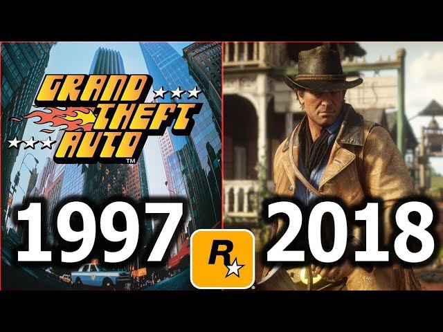 Эволюция игр от Rockstar Games (1997-2018)