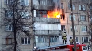 ТУШЕНИЕ ПОЖАРА В ГОРОДЕ ЧЕБОКСАРЫ 14.04.2020