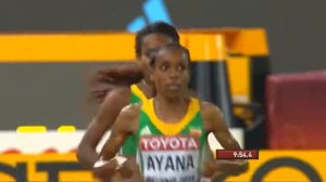 Almaz Ayana surprises everybody during women’s 5000m final – IAAF World Championships, Beijing 2015