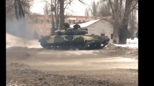 Дрифт на танке Т-64