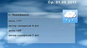 Погода на 1 июня 2011 Челябинск