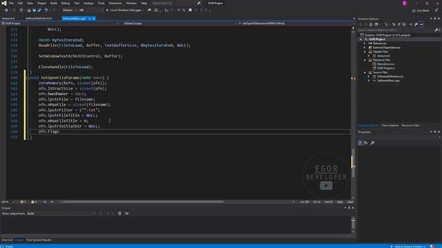 ОКНО ВЫБОРА ФАЙЛА  -  C++ WINAPI ЧАСТЬ #7