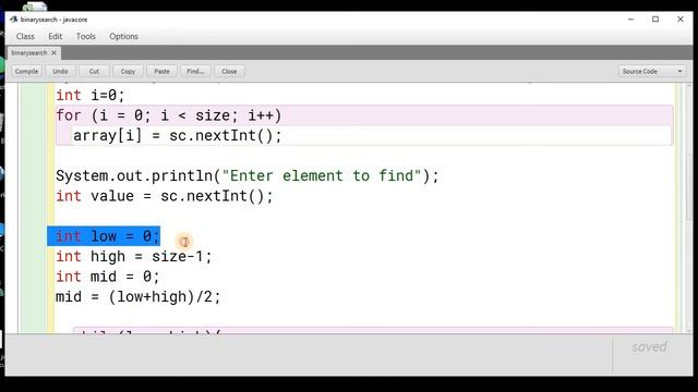 Binary Search in Java