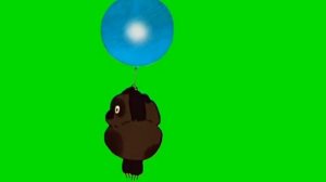 Футаж на хромакее Винни   Пух на шарике