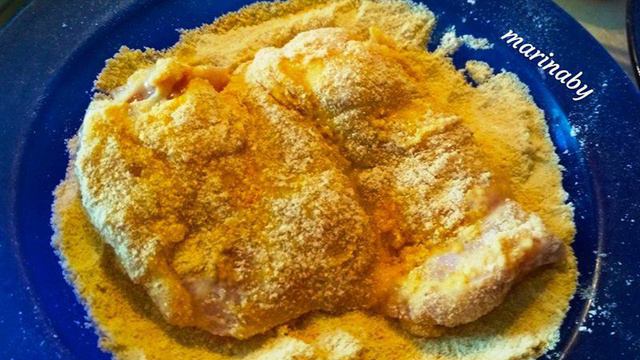 Куриный шницель в лавше
