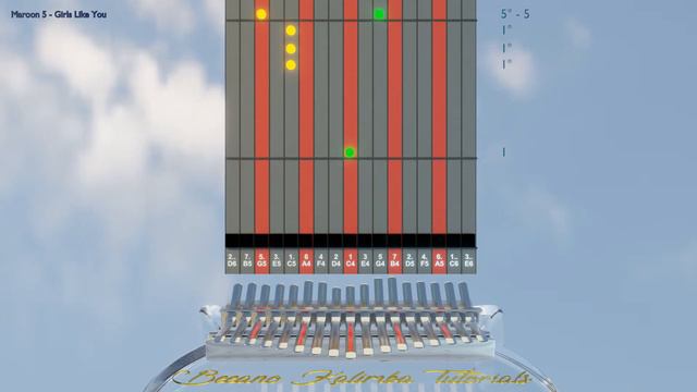 Kalimba tutorial with tabs:  Maroon 5 - Girls Like You смотреть онлайн