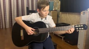 играем на гитаре "Пилигрим" (Никита Кошкин) | исполняет Корников Григорий 3 кл.