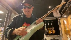Fender Tom DeLonge Stratocaster With Invader SH8 Pickup Surf Green Guitar Center LIVE! 12/13/23