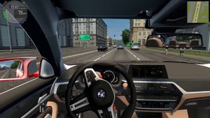 BMW M5 F90 - City Car Driving. Crazy drift around the city. #simulator #city#citycardriving bmw