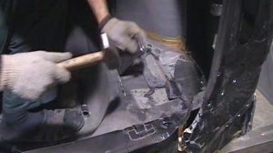 Кузовной ремонт Лада Гранта.Удар в зад.Часть1