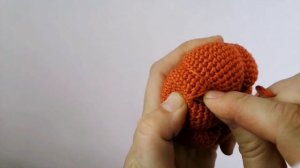 Тыква крючком. Мастер-класс по вязанию тыквы.