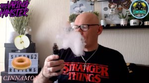 APPLE CINNAMON  "THE BIG DONUTS"  E-LIQUID REVIEW 🔞 #thevapinghamster#eliquidreview#vape