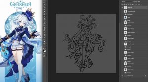 [Silly Wisher] How to draw Furina