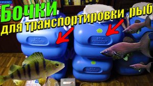 Привезли бочки для транспортировки аквариумных рыб!