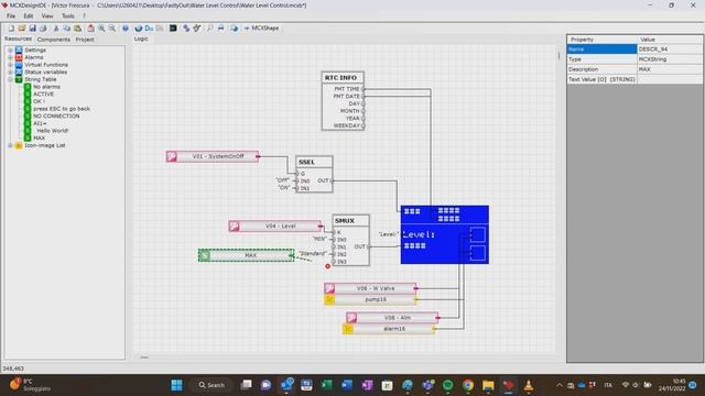 MCX design – User interface