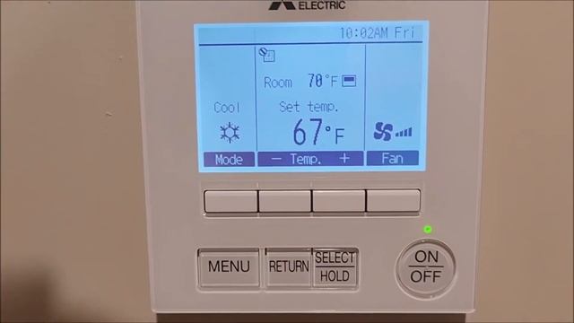 Mitsubishi PAR-40MAAU basic operation смотреть онлайн
