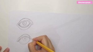 EYES DRAWING FOR BEGINNERS - Easy eye anatomia drawing