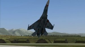 DCS World Su-27 посадка коброй