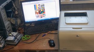 тест принтера HP Color LaserJet CP1215
