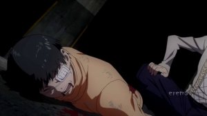 Первое превращение Канеки в Гуля / Нишики против Канеки