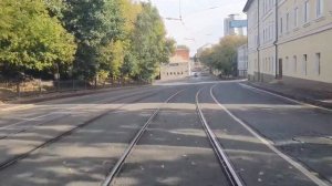 Москва трамвай Витязь-М маршрут № 20 Курский вокзал - Красноказарменная площадь (2х скорость)