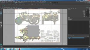 Моделирование мотоцикла Урал. Расстановка схем в сцене.